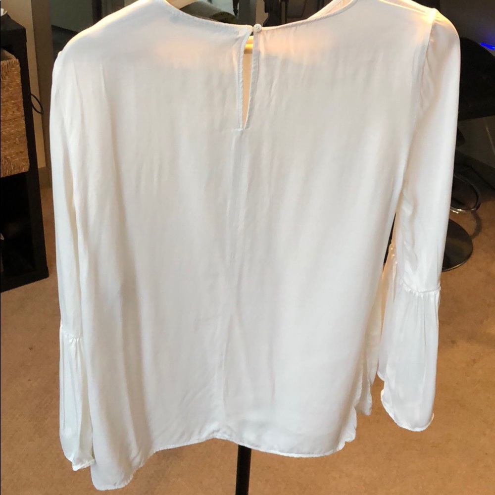 Zara white bell blouse